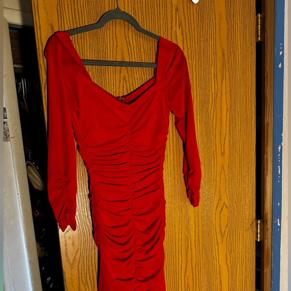 Red dress